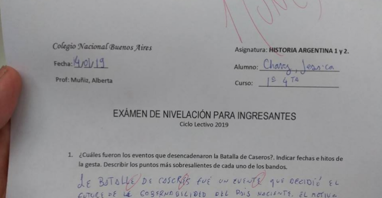 Examen que se viralizó por lenguaje inclusivo era falso