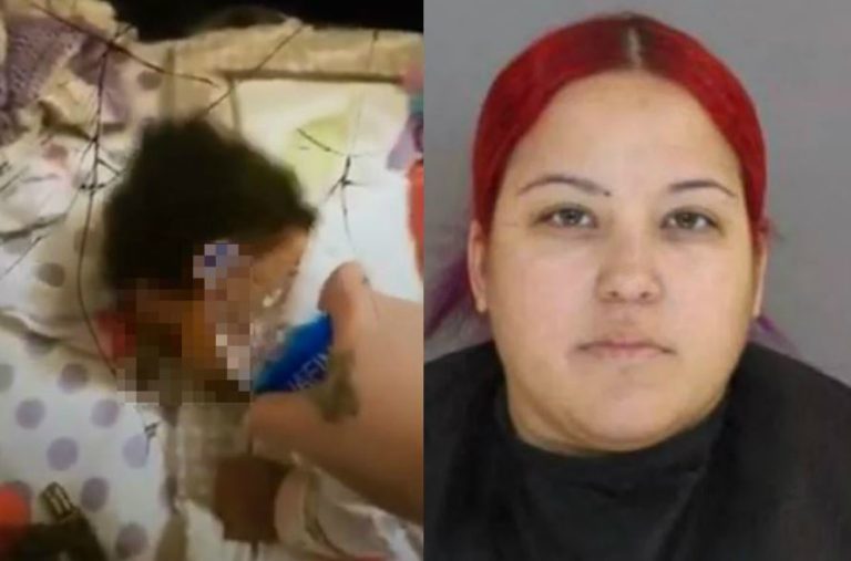 Madre se grabó arrojándole agua su bebé porque no la dejaba dormir: Publicó el video en Facebook