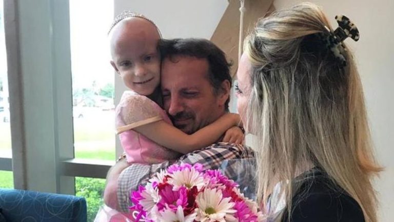 La emocionante celebración de Stefi, la niña de 5 años que superó el cáncer