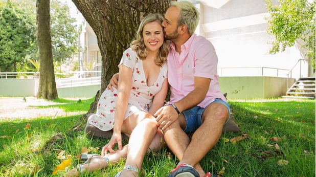 Eli Albasetti y Fede Koch compartieron fotos de su boda por la Iglesia