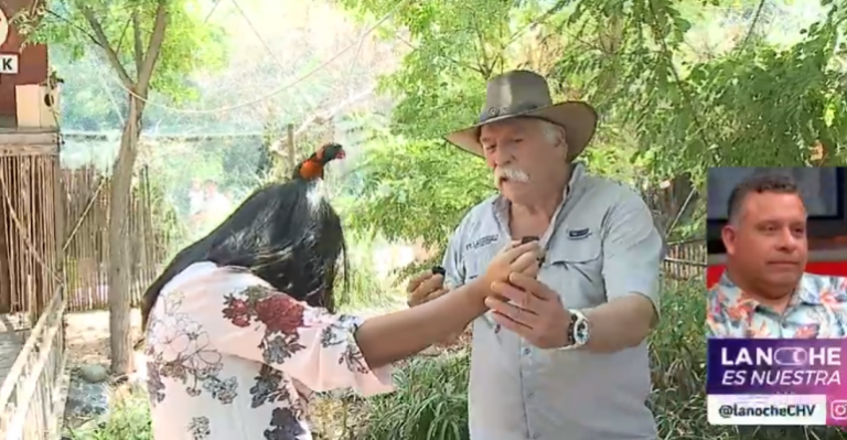 Pamela Díaz y el Profesor Rossa recorrieron el Buin Zoo