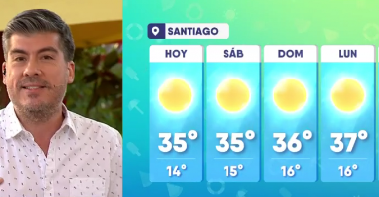 Eduardo Sáez explicó ola de calor pronosticada para el fin de semana