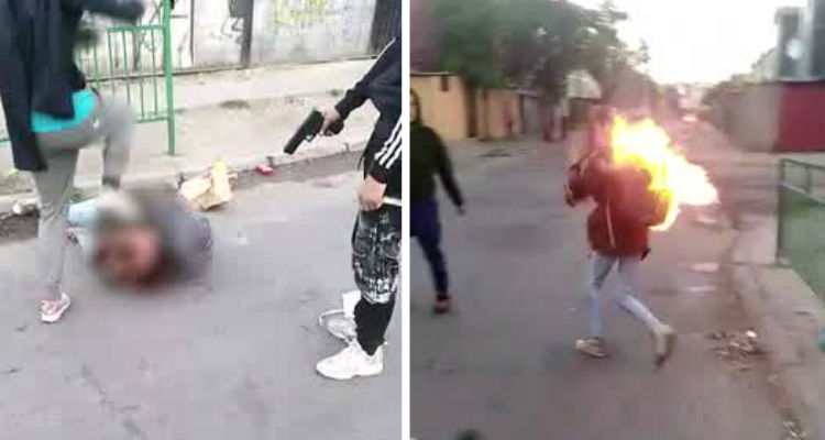 VIDEO: Capturan a dos mujeres y un menor de edad que asaltaron a mujer y le prendieron fuego