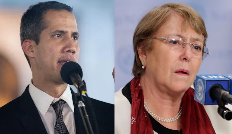 Juan Guaidó pidió a Bachelet que verifique 