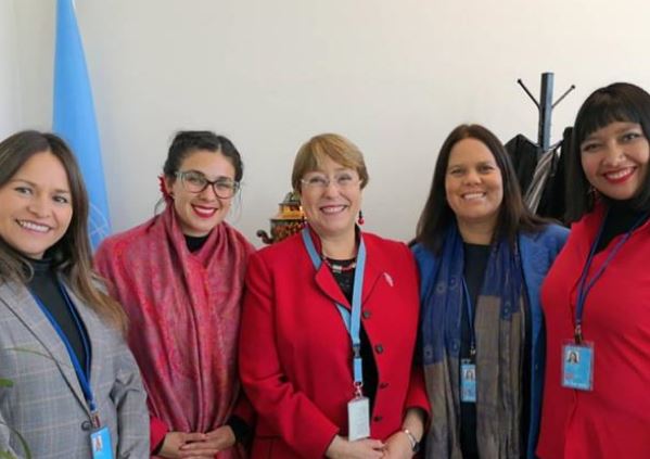 Diputadas de oposición se reunieron con Bachelet en New York