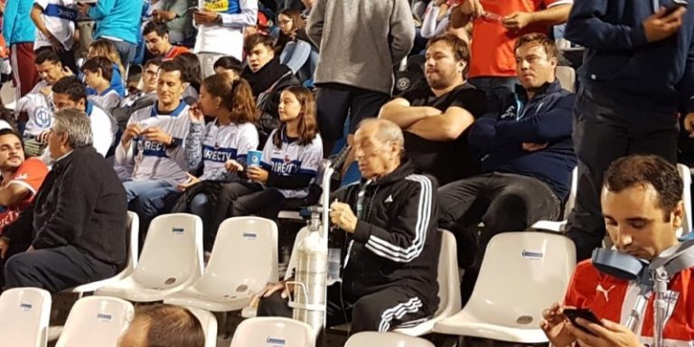 UC hará homenaje al abuelito cruzado que emocionó al llegar a San Carlos con tanque de oxígeno