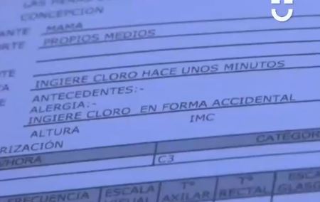 Menor de 3 años bebió cloro de un vaso en una cafetería de Concepción