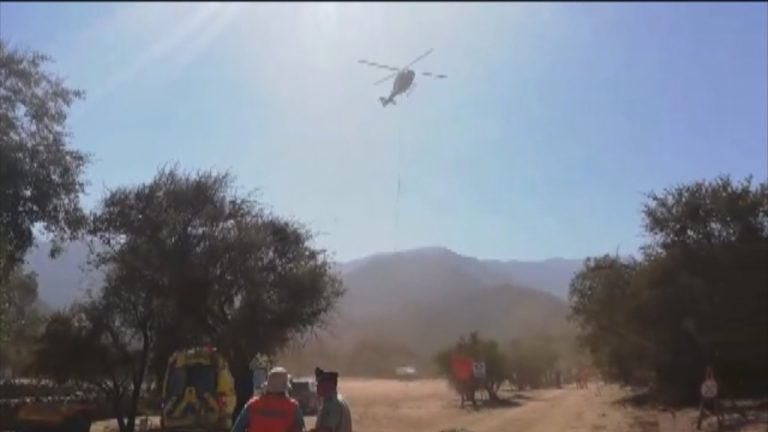 Recuperan los cuerpos de 6 personas que murieron en accidente del helicóptero en Colliguay