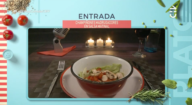 Champiñones madrugadores en salsa matinal de Chiqui Aguayo