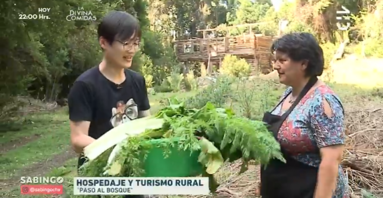 Yuhui se lució cocinando en el sur de Chile