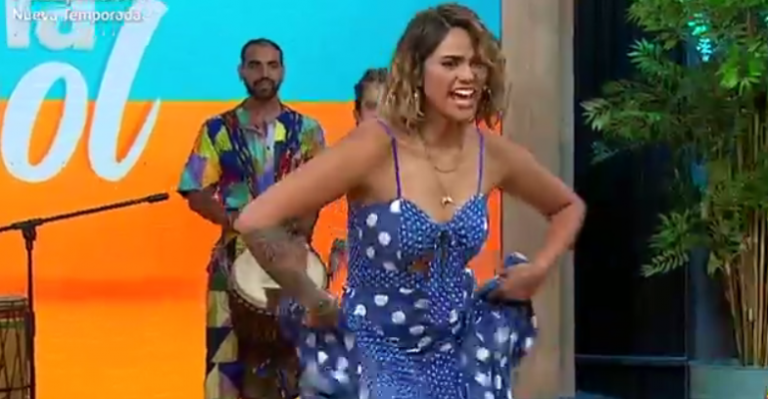 Camila Recabarren aprendió a bailar danza afro en Viva La Pipol
