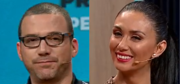 Pamela Díaz y Julián Elfenbein se enfrentaron en el De tú a tú