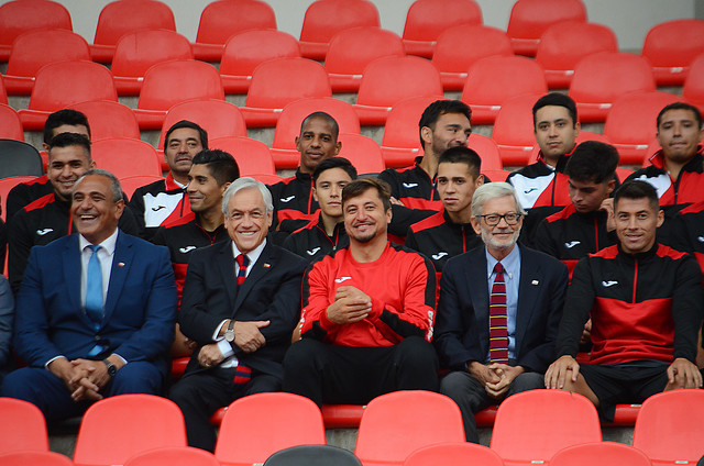 El troleo de Nico Peric al presidente Piñera durante la inauguración del Fiscal de Talca