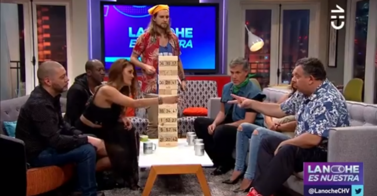 Ex participantes del team Mekano jugaron al Jenga en La Noche es Nuestra