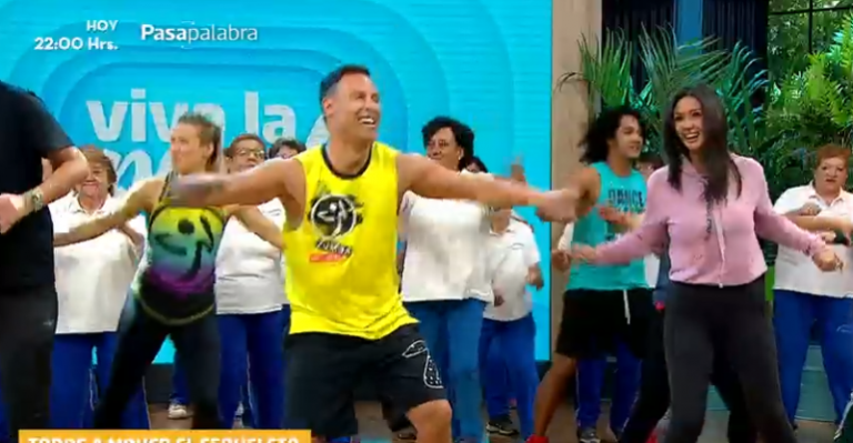 Rodrigo Díaz trajo sus clases de zumba a Viva la Pipol