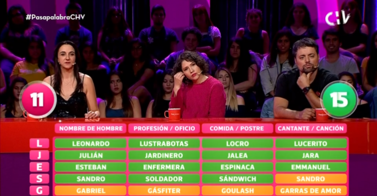 Equipo de Andrea Vergara arrasó en bachillerato de Pasapalabra