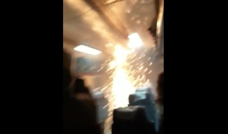 Pánico entre pasajeros: Así fue el amago de incendio en uno de los vagones de tren en San Javier