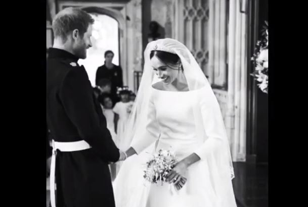 En su primer aniversario: Publican inéditas imágenes de la boda de Meghan Markle y el príncipe Harry