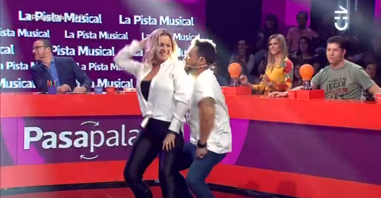 Yasmín Valdés e Iván Cabrera mostraron sus mejores pasos de baile en Pasapalabra