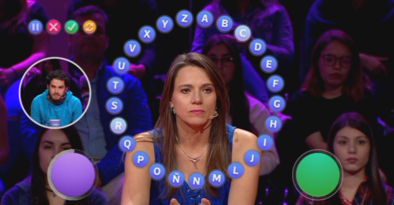 Macarena Derado sorprendió en el Rosco con potente metralleta