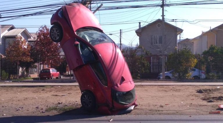16 mil clientes sin luz en Quillota: Genio quedó con su auto 