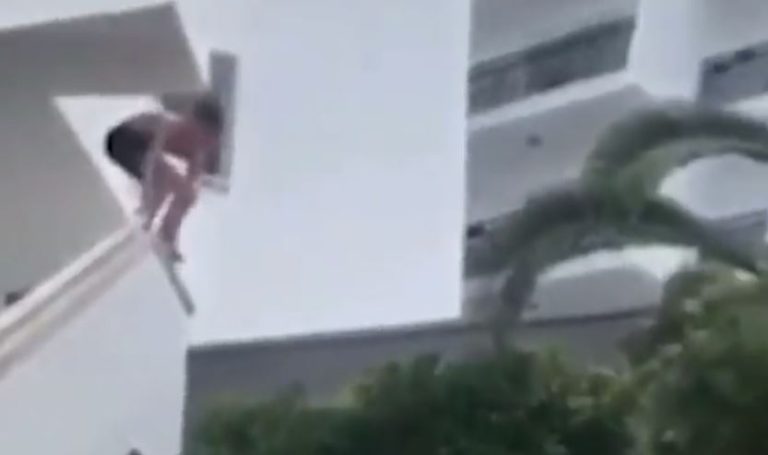 Se quiso pasar de listo: Intentó que hotel pagara los costos tras una violenta caída, pero video lo delató