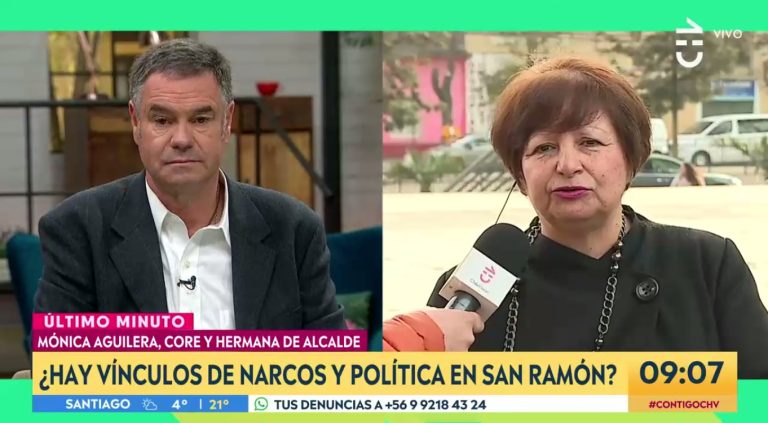 Hermana del alcalde de San Ramón acusa que reportajes de Canal 13 y TVN sobre narcos son 