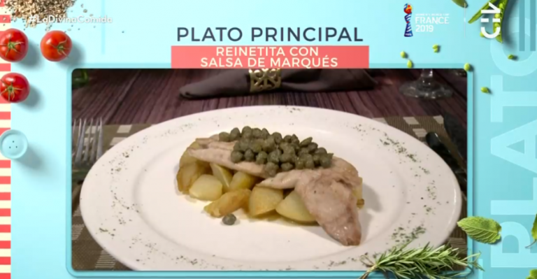 Reinetita con salsa de Marqués Isidora y Emeterio Ureta