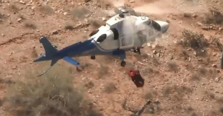 Detalles del dramático rescate de mujer de 74 años en helicóptero