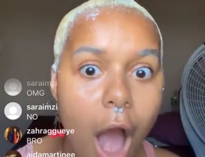 El tremendo fail de una influencer que transmitía en vivo un tutorial: Quedó completamente calva