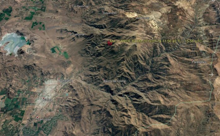 Sismo de mediana intensidad afectó la zona centro del país