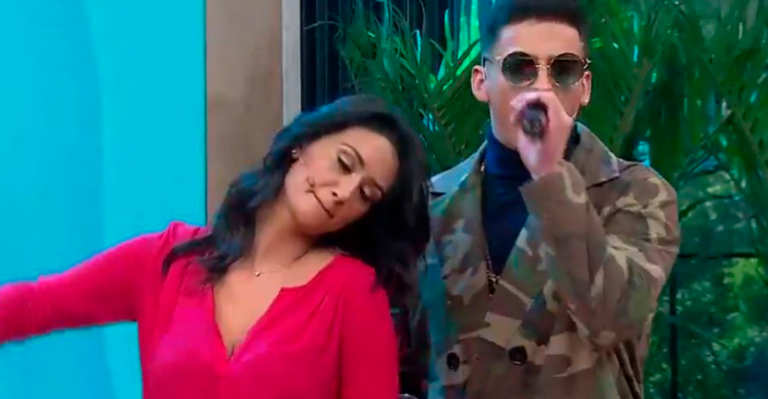 Imitador de Maluma hizo bailar a Pamela Díaz con uno de sus éxitos