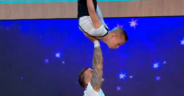 Jean Philippe Cretton y Willy Sabor lo intentaron: Acróbatas de America's got talent visitaron Viva La Pipol