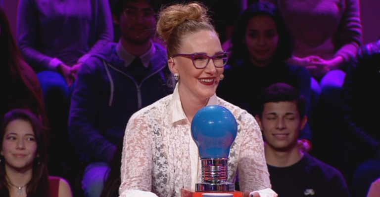 Catalina Pulido se lució en el juego Palabras Cruzadas