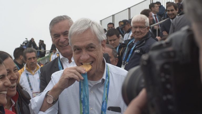 Emuló la clásica celebración: Así ha sido la participación de Piñera en los Panamericanos