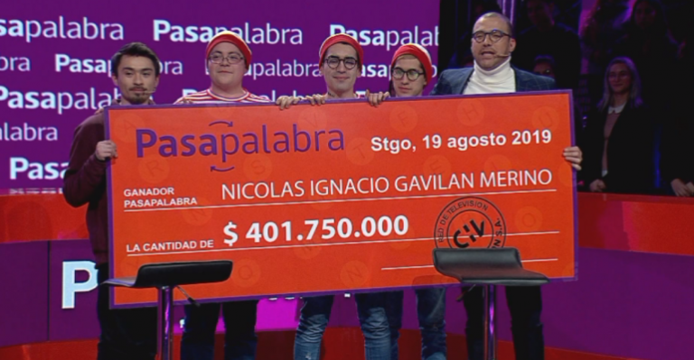 Nicolás Gavilán volvió a Pasapalabra para recibir millonario premio del Rosco