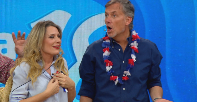 ¿Se lo dieron? Este fue el curioso beso entre Rocío Marengo y Felipe Vidal