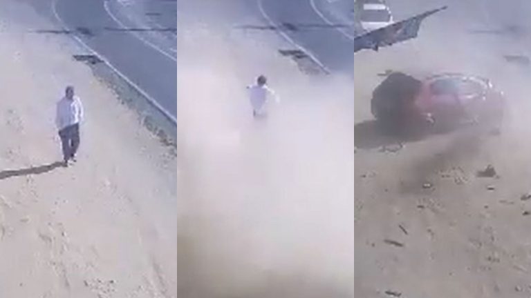 Peatón se salvó de milagro de ser atropellado por conductor sin licencia y en estado de ebriedad