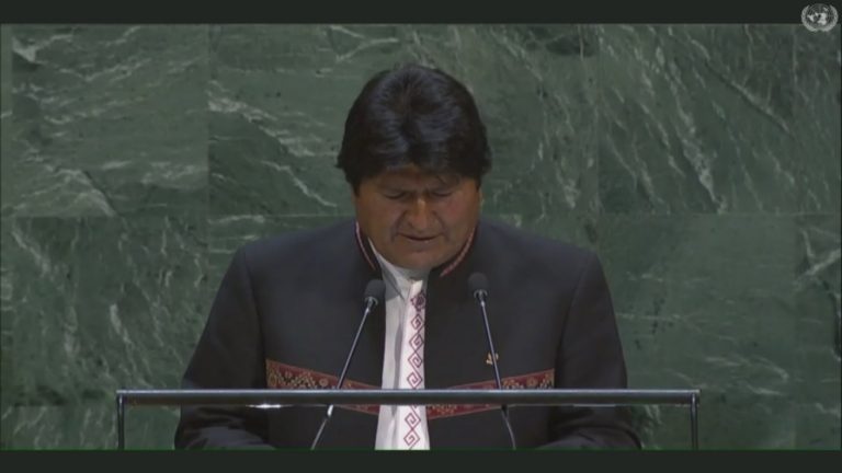 Evo Morales ante la ONU: 
