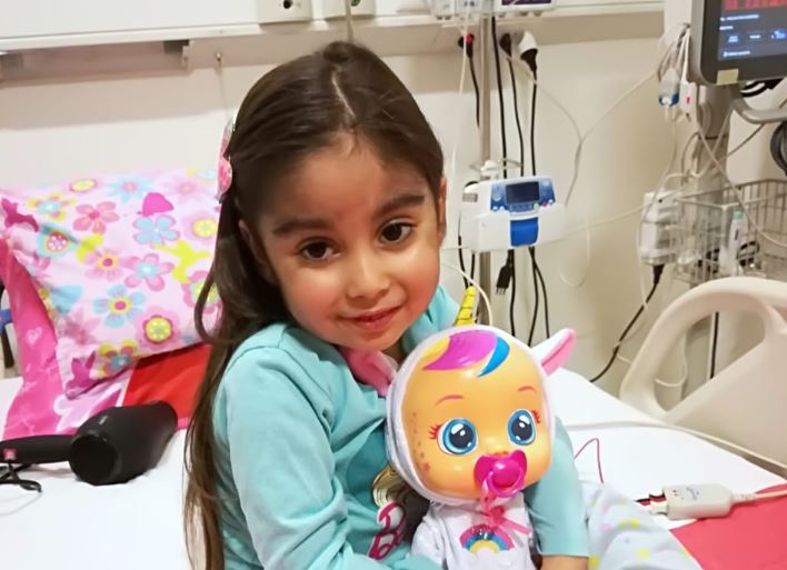 Niña de 5 años necesita urgente encontrar a un donante para salvarle la vida