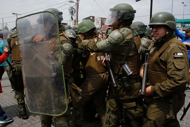 848 carabineros heridos en las dos últimas semanas