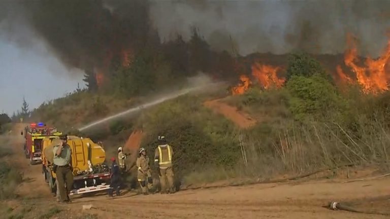Alcalde Sharp apunta a posible intencionalidad de incendio en Valparaíso y presenta querella