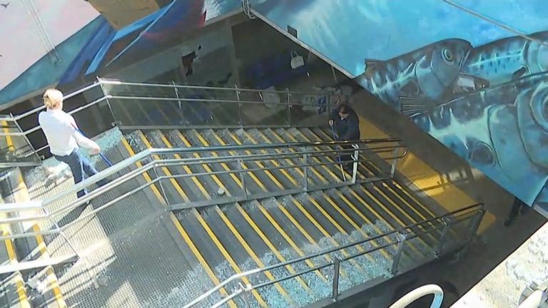 Destrucción en estación de Merval obliga a suspender su funcionamiento