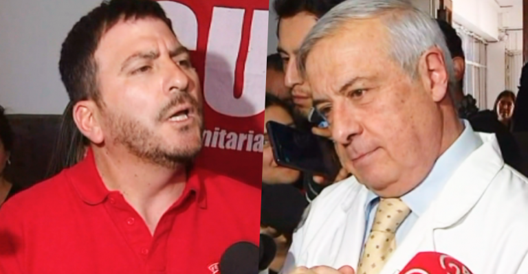 Manifestantes funaron a Jaime Mañalich por falta de insumos en recintos hospitalarios