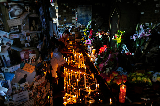 Desconocidos atacaron imagen de San Expedito en Reñaca