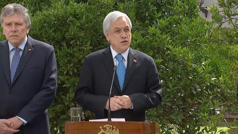 Piñera anuncia plan de reconstrucción por destrozos en manifestaciones y de reimpulso de la economía