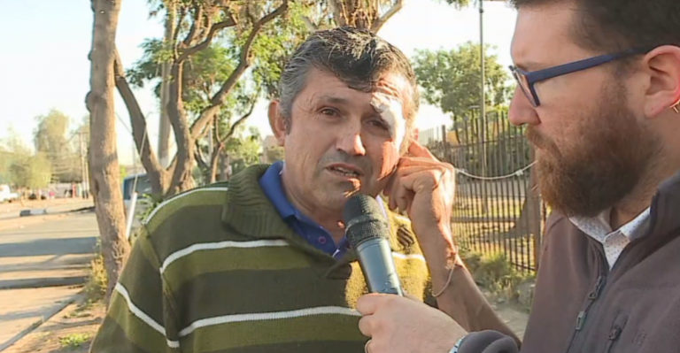 Vecino de Lo Hermida se quebró al contar que recibió disparo de Carabineros