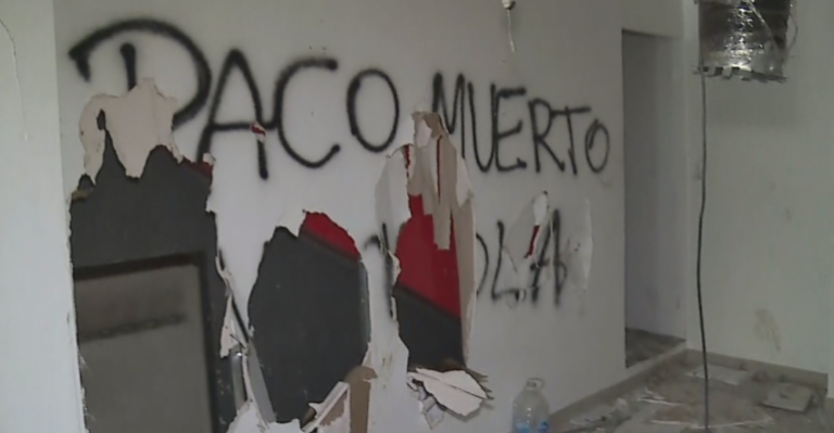 Así quedó Baquedano tras desmanes producidos en jornada de Paro Nacional