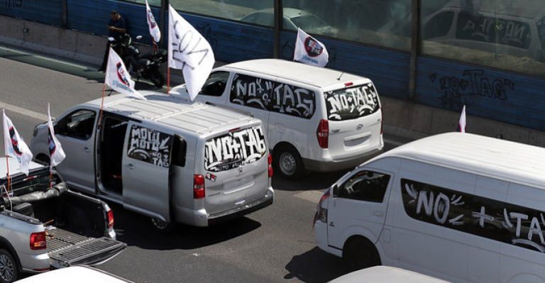 Caravanas de NO + Tag avanzaron hacia sector oriente de la capital