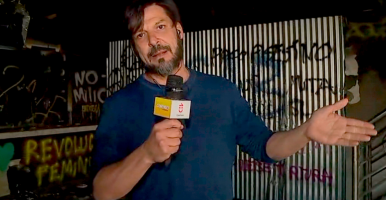 Rafael Cavada mostró los destrozos en sucursal bancaria incendiada tras manifestaciones